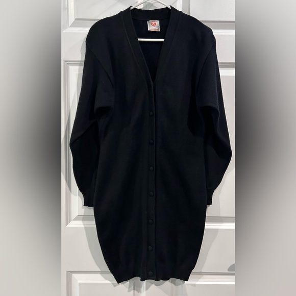 Stefanel Sweaters - Stefanel Wool Infused Cardigan Sweater Size M Fitted Long Line Holiday Italy